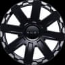 22-inch 8-spoke aluminum wheels — Gloss Black
