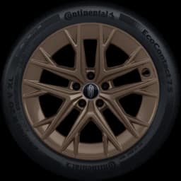 20-inch Twin Five-Spoke Gold Wheels
