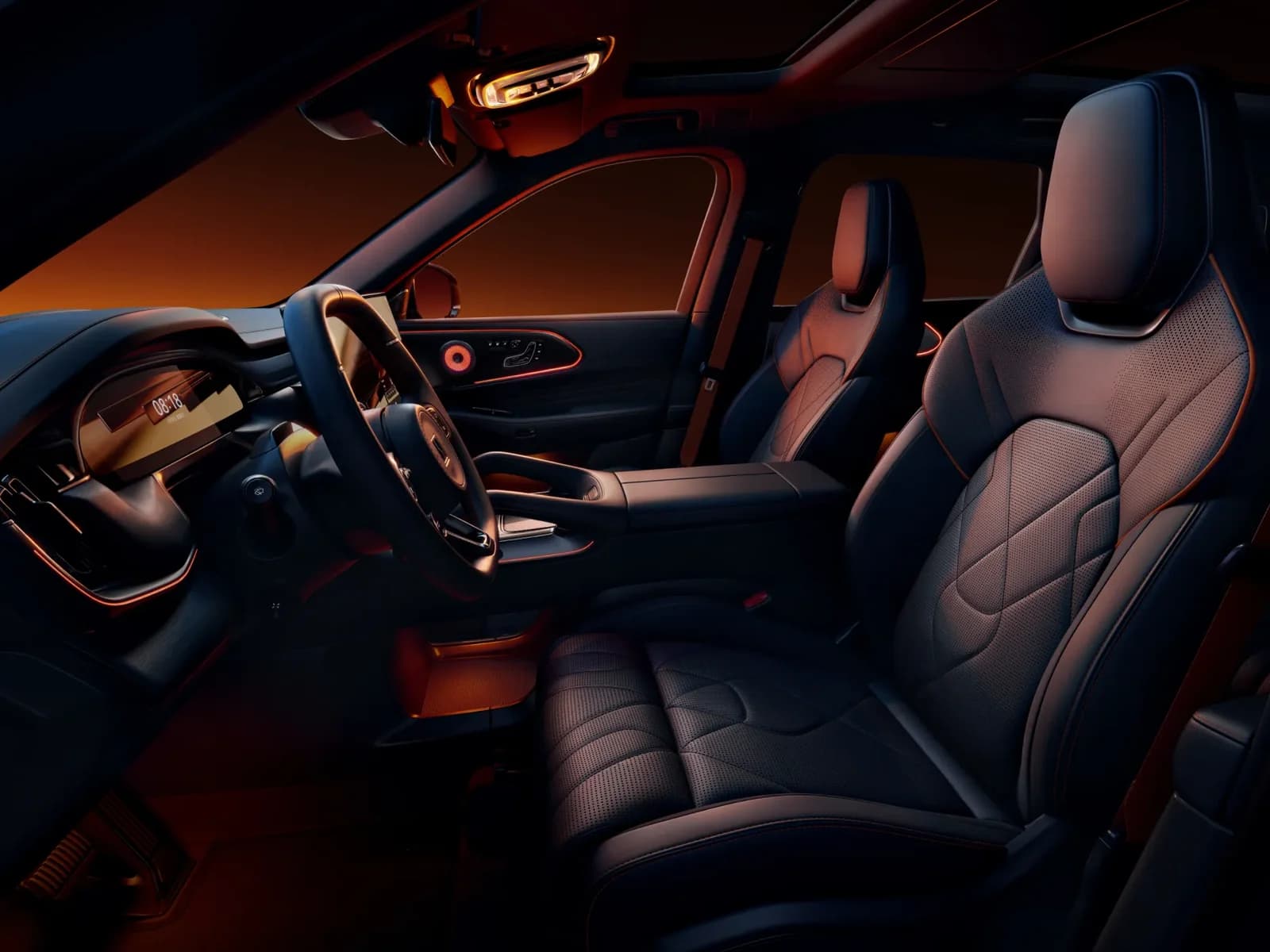 Alcantara + NAPPA one-piece sport seats